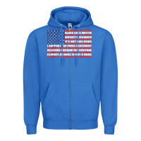 True Royal political protest american flag   stand united t shirt Zipper Hoodie - longCreatives