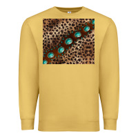 Antique Gold leopard gemstone leather Premium Sweatshirt - BarkalooDesign