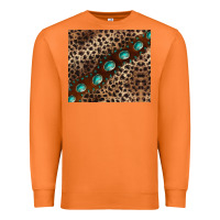 Carrot leopard gemstone leather Premium Sweatshirt - BarkalooDesign
