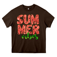 Chocolate Brown summer vibes Heavy Core Tee - JahusDesignShop