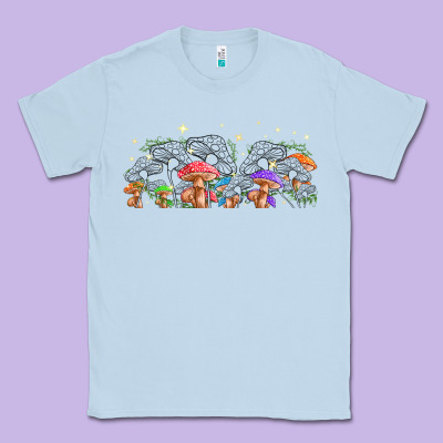 Magic Mushroom Classic Tee Designed By Tumblerdesignbyshophia