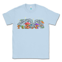Dusty Blue magic mushroom Classic Tee - TumblerDesignByShophia