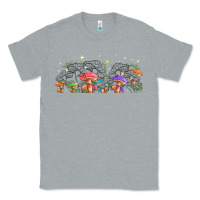 Heather Grey magic mushroom Classic Tee - TumblerDesignByShophia