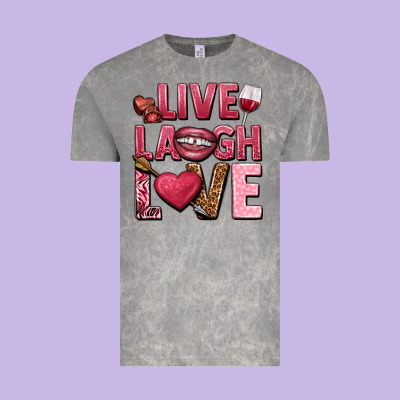 Live Laugh Love Valentine's Day Vintage Tee Designed By Howdyjamesfarm