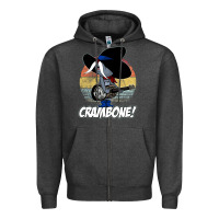 Charcoal Heather Vintage distressed uncle pecos crambone Zipper Hoodie - longCreatives