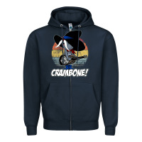 Navy Vintage distressed uncle pecos crambone Zipper Hoodie - longCreatives