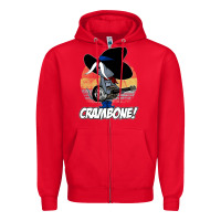 Red Vintage distressed uncle pecos crambone Zipper Hoodie - longCreatives