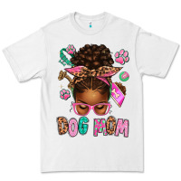White Afro Messy Bun Dog Mom Premium Tee - texasbilliewilder