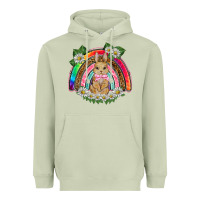 Matcha easter rabbit rainbow Heavyweight Hoodie - BarkalooDesign