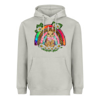 Moon Dust easter rabbit rainbow Heavyweight Hoodie - BarkalooDesign