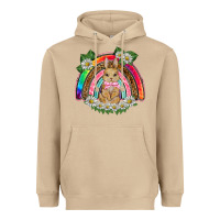 Mushroom easter rabbit rainbow Heavyweight Hoodie - BarkalooDesign