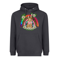 Smoke easter rabbit rainbow Heavyweight Hoodie - BarkalooDesign