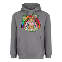 Storm easter rabbit rainbow Heavyweight Hoodie - BarkalooDesign