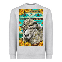 Heather Grey Western Lincoln Sheep Heavyweight Sweatshirt - LillyAllenDesigns