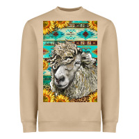 Mushroom Western Lincoln Sheep Heavyweight Sweatshirt - LillyAllenDesigns