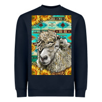 Navy Western Lincoln Sheep Heavyweight Sweatshirt - LillyAllenDesigns