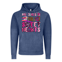 Vintage Denim my class is full of sweet hearts olivia Vintage Hoodie - OliviaCreatesArt