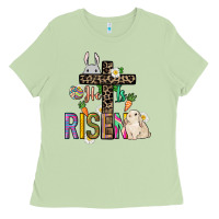 Matcha He is risen Easter Ladies Tee - NancyCooperArtShop