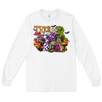 White trick rawr treat Long Sleeve Tee - FaDigitalArtStudio