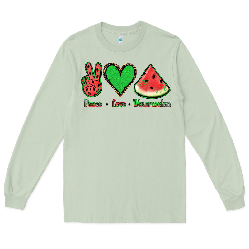 Peace Love Watermelon Long Sleeve Tee by Jasminsmagicworld | Teevron