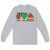 Moon Dust Peace Love Watermelon Long Sleeve Tee - Jasminsmagicworld