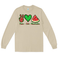 Mushroom Peace Love Watermelon Long Sleeve Tee - Jasminsmagicworld