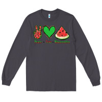 Smoke Peace Love Watermelon Long Sleeve Tee - Jasminsmagicworld