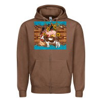 Chestnut western farm cow pig rooster chick farm chicken barn Zipper Hoodie - Artiststas
