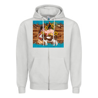 Dove Grey western farm cow pig rooster chick farm chicken barn Zipper Hoodie - Artiststas