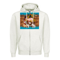 Oatmeal Heather western farm cow pig rooster chick farm chicken barn Zipper Hoodie - Artiststas