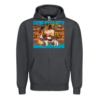 Smoke western farm cow pig rooster chick farm chicken barn Zipper Hoodie - Artiststas