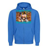 True Royal western farm cow pig rooster chick farm chicken barn Zipper Hoodie - Artiststas