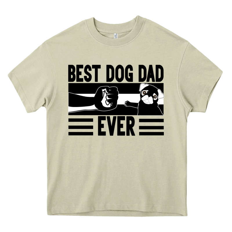 Best Dog Dad Ever Heavy Core Tee by Bettercallsaul | Teevron
