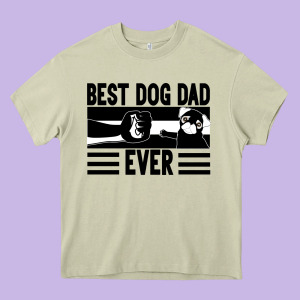 Best Dog Dad Ever Heavy Core Tee Designed By Bettercallsaul