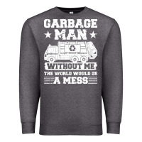 Charcoal Heather garbage man gift t  shirt recycling trash garbage man t  shirt Premium Sweatshirt - longCreatives