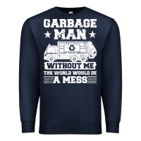 Navy garbage man gift t  shirt recycling trash garbage man t  shirt Premium Sweatshirt - longCreatives