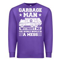 Purple garbage man gift t  shirt recycling trash garbage man t  shirt Premium Sweatshirt - longCreatives