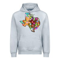 Heather Grey christmas texas map Urban Hoodie - AdoDesignShop