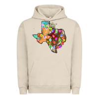 Pigment French Oak christmas texas map Urban Hoodie - AdoDesignShop