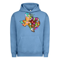 Pigment Pebble Blue christmas texas map Urban Hoodie - AdoDesignShop