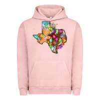 Pigment Salmon christmas texas map Urban Hoodie - AdoDesignShop