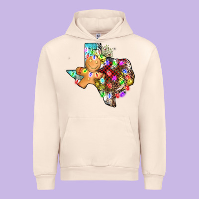 Christmas Texas Map Urban Hoodie Designed By Adodesignshop