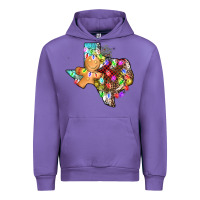 Tulip christmas texas map Urban Hoodie - AdoDesignShop