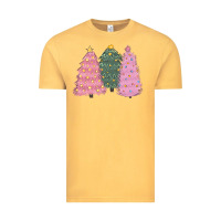 Vintage Mustard christmas trees Vintage Tee - CowGirlArtShop