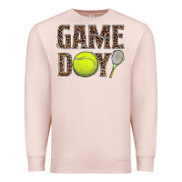 Pale Pink tennis game day Premium Sweatshirt - BarkalooDesign