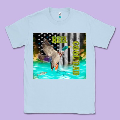 Reel Cool Dad Bass Classic Tee Designed By Tumblerdesignbyshophia