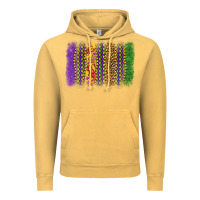 Vintage Mustard mardi gras brushstroke Vintage Hoodie - OliviaCreatesArt