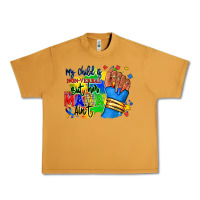 Peanut Butter my child is non verbal but her mama aint afro hand rana Urban Heavy Tee - RanaPortraitStore