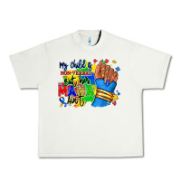 Pistachio my child is non verbal but her mama aint afro hand rana Urban Heavy Tee - RanaPortraitStore