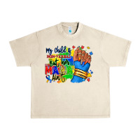Sandshell my child is non verbal but her mama aint afro hand rana Urban Heavy Tee - RanaPortraitStore
